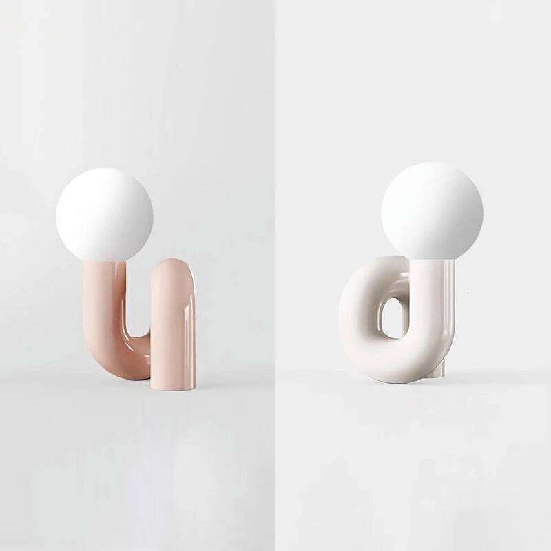 Nordic postmodern model desk hotel children's bedroom living room minimalist creative glass study decoration lamp Z260227