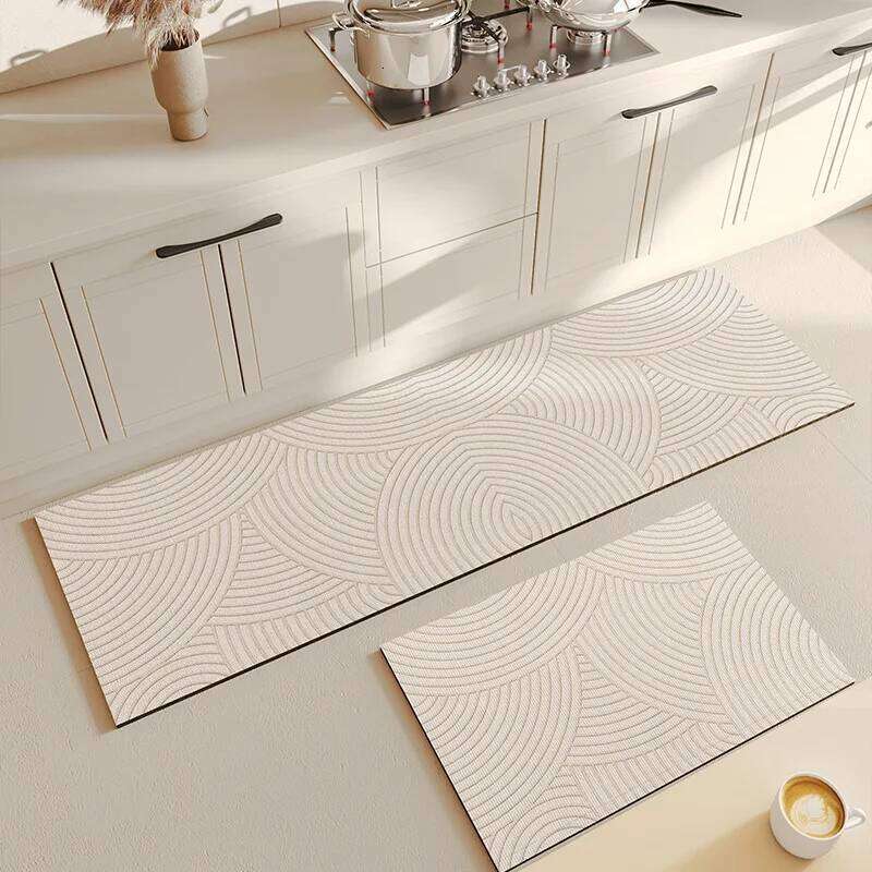 Super Absorbent Shower Bathroom Anti-Slip Carpet Rug Simple Kitchen Entrance Soft Door Bathtub Side Bath Mat Home Decor H260226