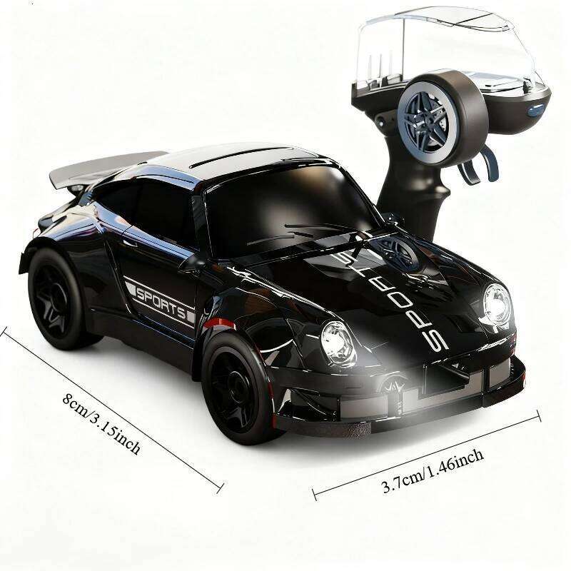 1: 64 Mini High-speed Four-wheel Drive Remote-controlled Drift Rechargeable Desktop Racing Model for Boys and Children Car H260227