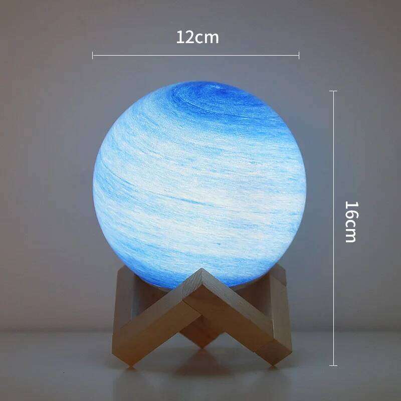 Nordic Desk Bedroom Sleep Atmosphere Bedside Glass Night Star Moon Lamp, Planet Lamp Gift Idea Z260227
