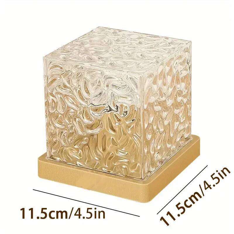 Wave Projector Light Ocean Lava Lamp Luminorthe Northern Lights Cube w/16 Colors,Dynamic Ripple Effect,Living Room Z260227