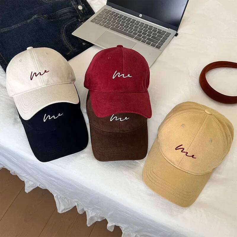 Simple Embroidery Baseball Hat For Women Men Solid Color Cotton Duck Tongue Cap Adjustable Unisex Casual Sports Sun Visors Z260226