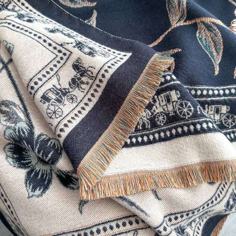 NEW Brand Women Two-Sided Print Imitation Cashmere Soft Warm Pashmina Shawl Winter Coldproof Windproof Blanket Scarf Z260226