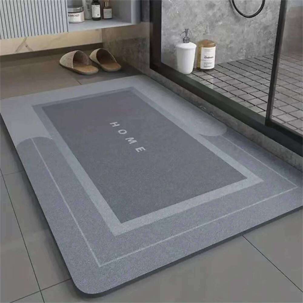 1pc 40*60cm Super Absorbent Floor Mat For Bathroom Non Slip, Fast Drying Soft, Carpet Shower Tub Outdoor Doormat Supplies H260226