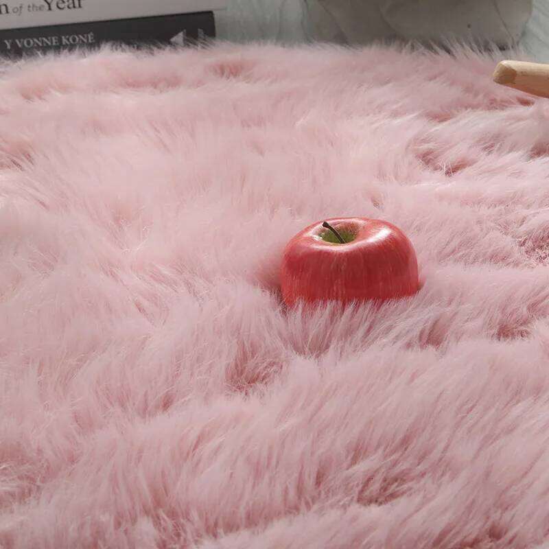 30x30cm Soft Plush Artificial Sheepskin Carpet Bedroom Warm Rugs Long Hair Seat Cushion Cover Floor Mat H260227 - view 4