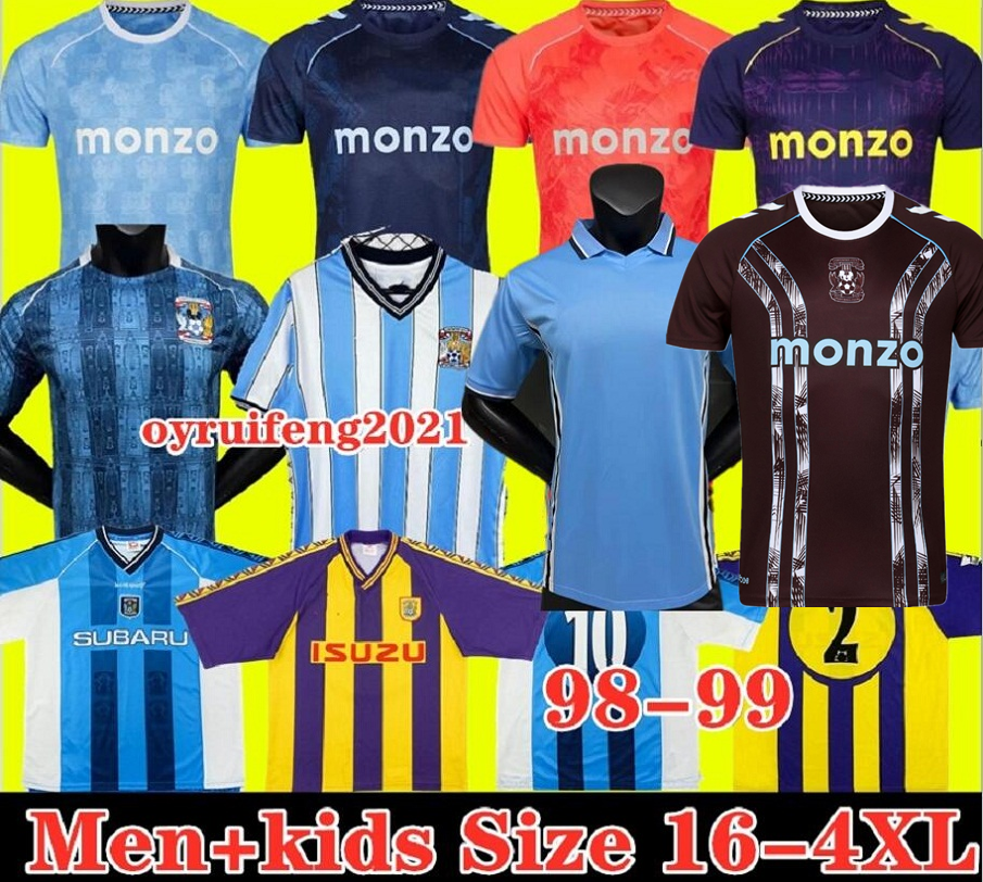 2025 2026 CoventryS City Soccer Jerseys 25 26 Rudoni Simms MASON-CLARK Wright Sheaf VAN EWIJK Eccles home away Home Black Away 1998 1999