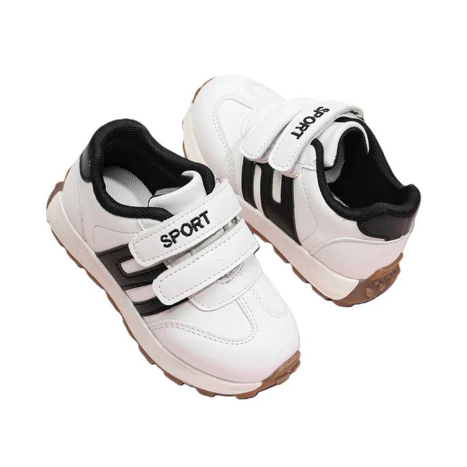 COMFY KIDS Classic Velcro Sneakers Non-Slip Soft Rubber Sole Toddler Walking Shoes for Boys Girls Casual Sport White ShoesT260227