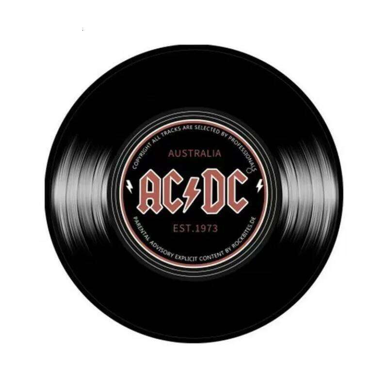 Minimalist Retro Vinyl Record Groove Black Disk Round Carpet Mat Rug Music Theme Home Decoration Living Room Bedroom Studio H260226