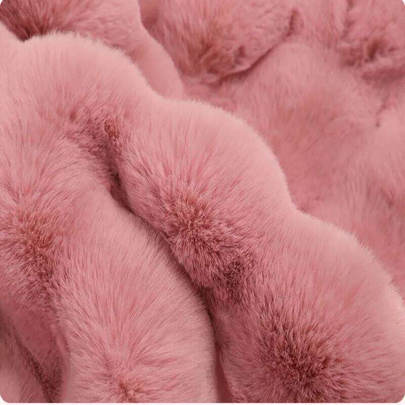1Pc Bubble Plush Carpet For Home Decor Imitation Rabbit Hair Balcony Cushion Kids Living Room Faux Fur Rug Girl Bedroom Foot Mat H260226