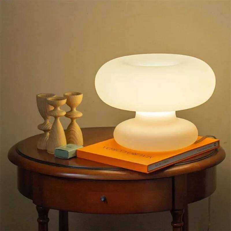 Mushroom lamp Nordic Glass For Room Sofa Sides Reading Floor Living Corner bedside table Light Z260227