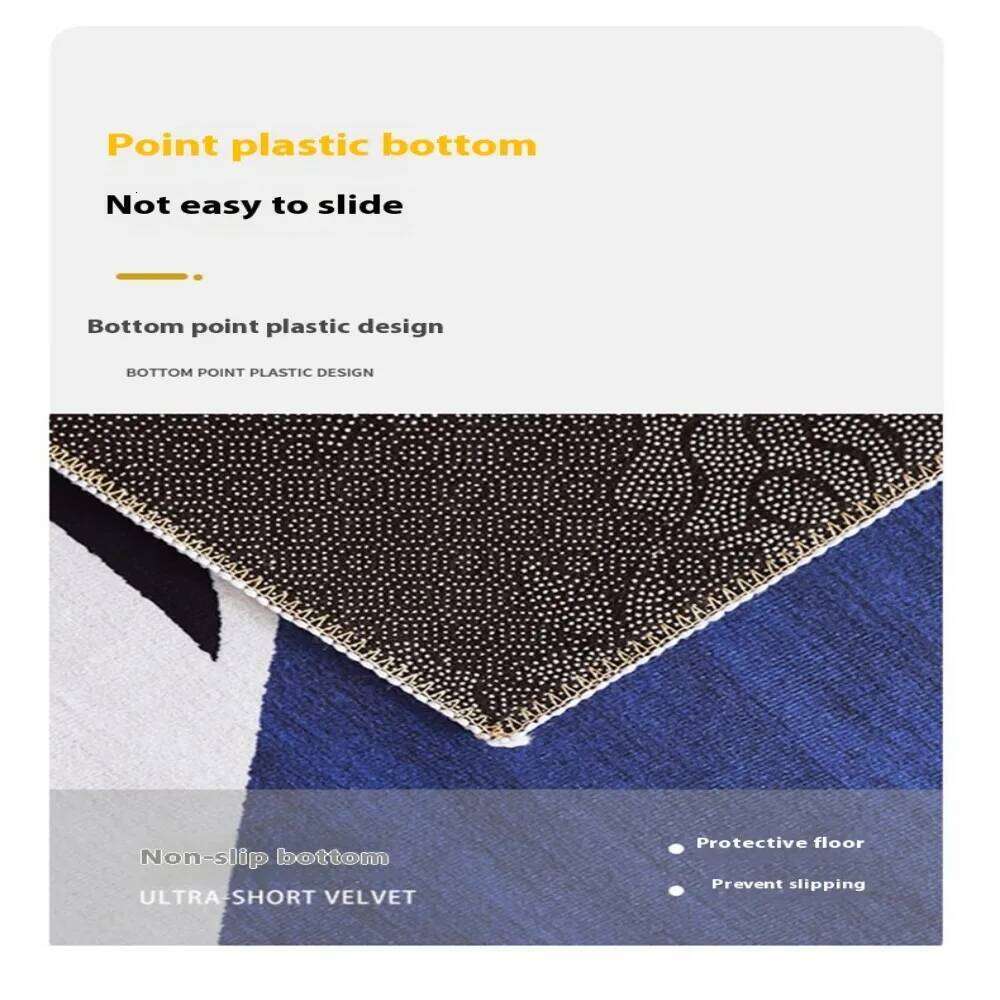 VIKAMA Cartoon World Map Round Scandinavian Style Non Slip Wear Resistant Easy To Clean Decorative Carpet Home Decoration H260227 - view 7