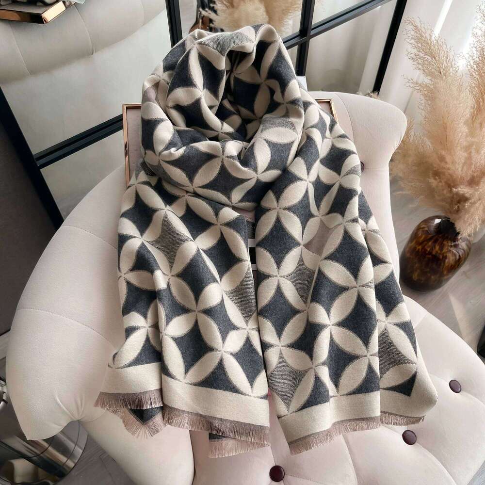 2025 Winter Cashmere Scarf for Women Shawl Wrap Female Pashmina Luxury Brand Poncho Thick Blanket Warm Bufanda Echarpe Femme Z260226