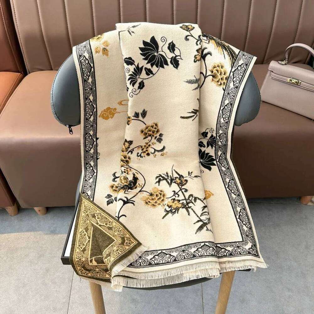 Luxury Winter Cashmere Scarf Women Print Design Warm Pashmina Blanket Poncho Scarves Female Carriage Shawl Thick Foulard Bufanda Z260226