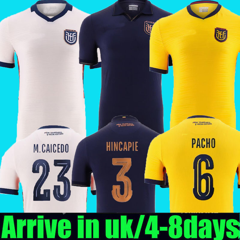 2026 Ecuador soccer jersey 26 27 Black Special Centenary Hincapie Paez M.CAICEDO PACHO Home away third Football uniform fans version top