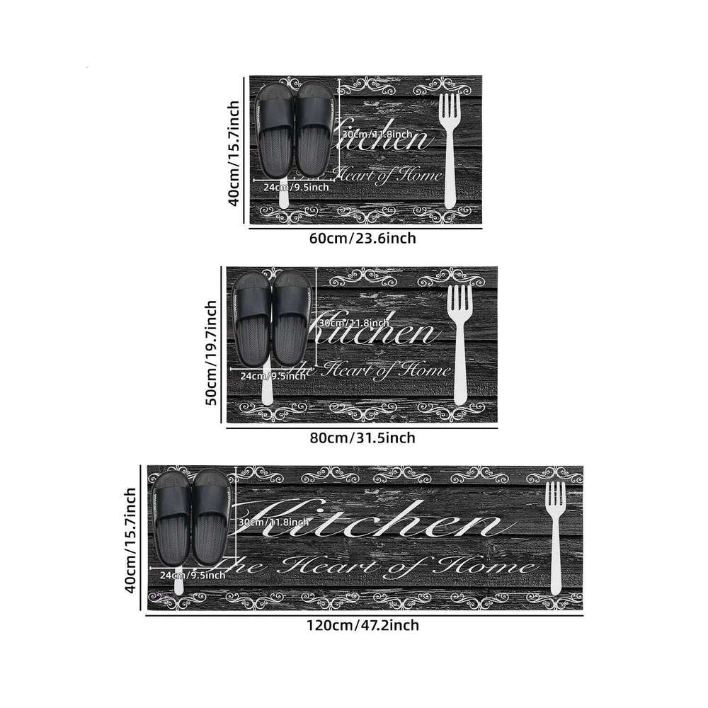 VIKAMA Washable absorbent floor Comfortable sponge kitchen carpet main bathroom Non-slip waterproof door mat Kit H260226