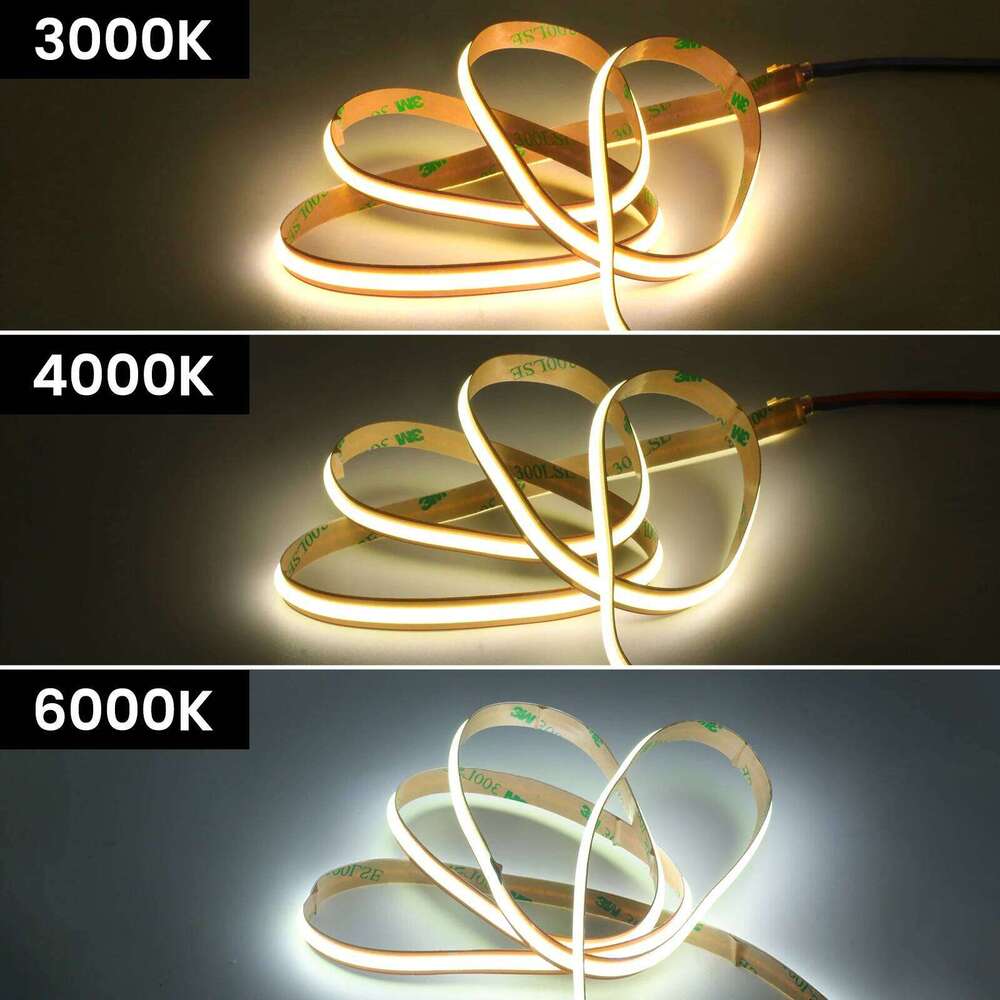 Free Cut LED DC 12V 24V Super Bright 528LEDS/M Self Adhesive Flexible Ribbon Strip Light For Home Decor 0.5M 5M 10M Z260226