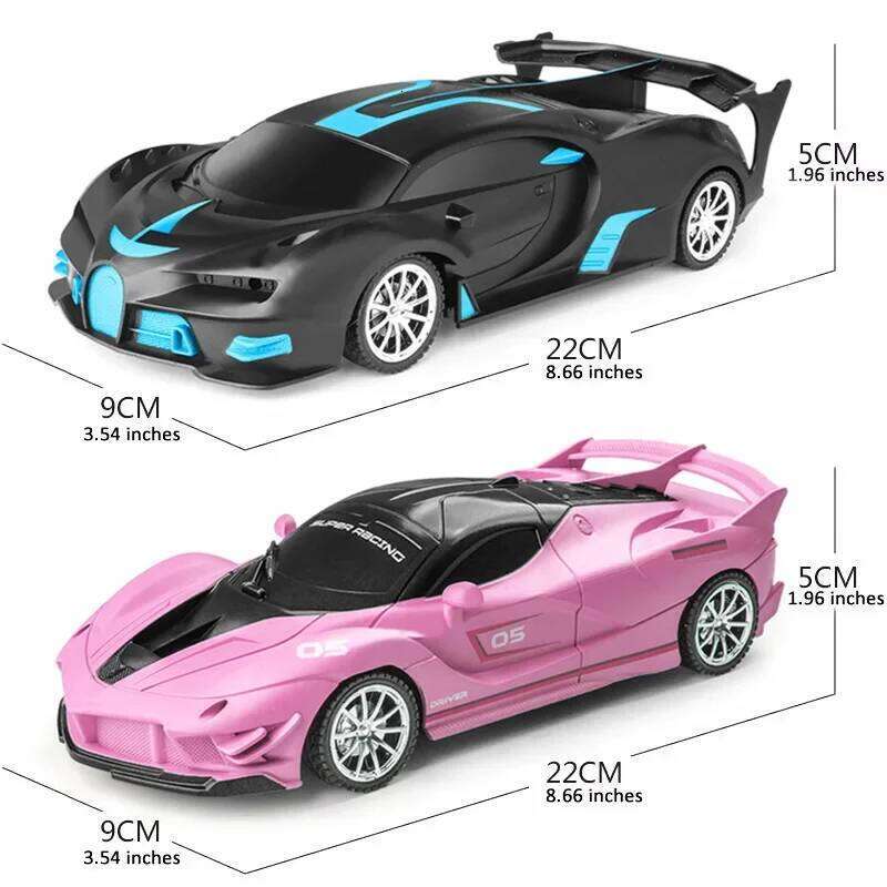RC Car 2.4G 4CH Remote Control 1:18 With Led Light Sports Cars High Speed Radio Drift Vehicle Racing Boys Girls Toy For Children H260227