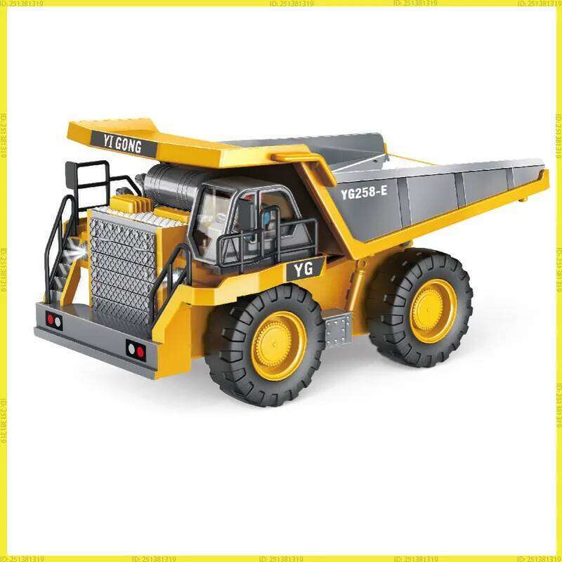Remote Control Excavator Dump Truck 2.4G RC Model Car Toy Professional Alloy Plastic Simulation Construction Vehicle for Kids H260227