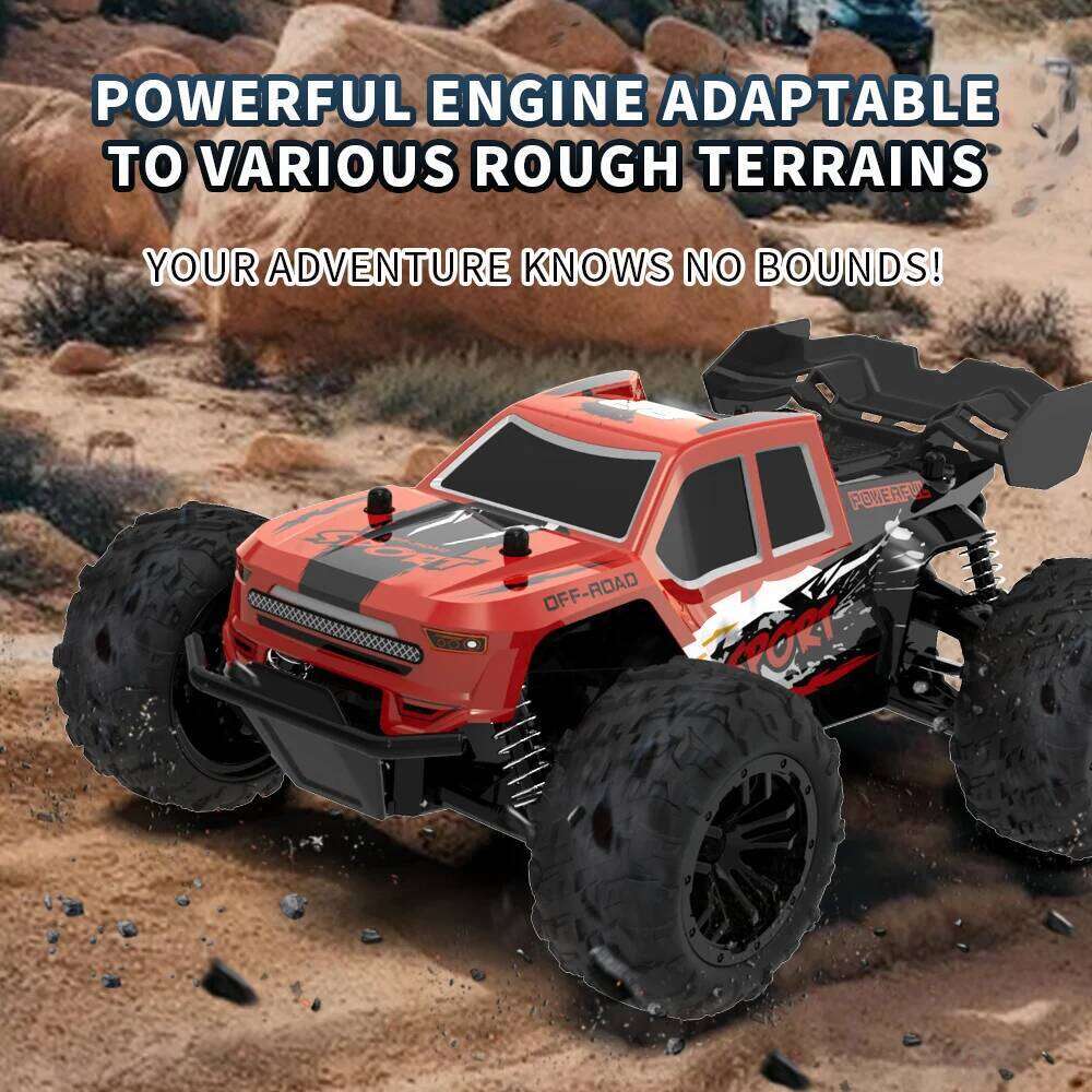 Rc High Speed with Light 2.4G Remote Control Racing Car Vehicle Truck 20KM/H Off-Road Climbing RC Toys for Kids Gift H260227