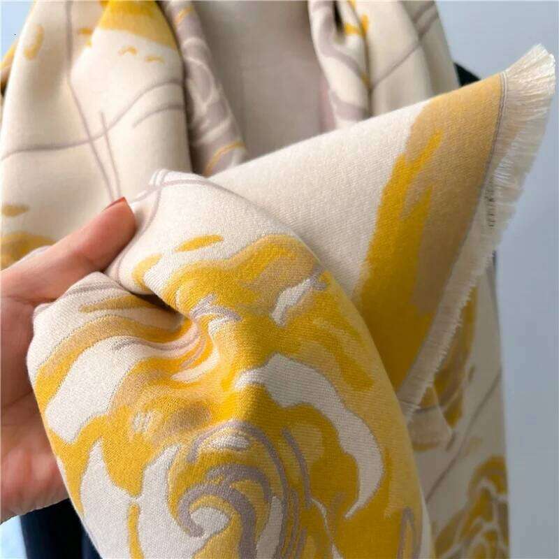Cashmere Scarf for Women Thick Warm Winter Blanket Brand Female Luxury Quality Shawl Wrap Bufanda Print Poncho Echarpe Pashmina Z260226