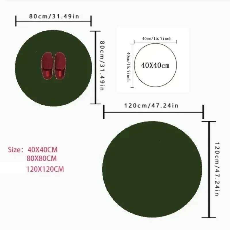 Minimalist Retro Vinyl Record Groove Black Disk Round Carpet Mat Rug Music Theme Home Decoration Living Room Bedroom Studio H260227 - view 5