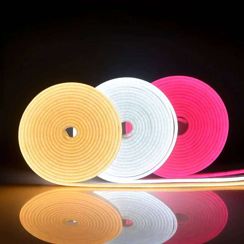 2m 12V Neon Strip Light Silica Gel Flexible Tube LED Lights Waterproof IP65 Wall Background Lighting Home Decoration Z260226