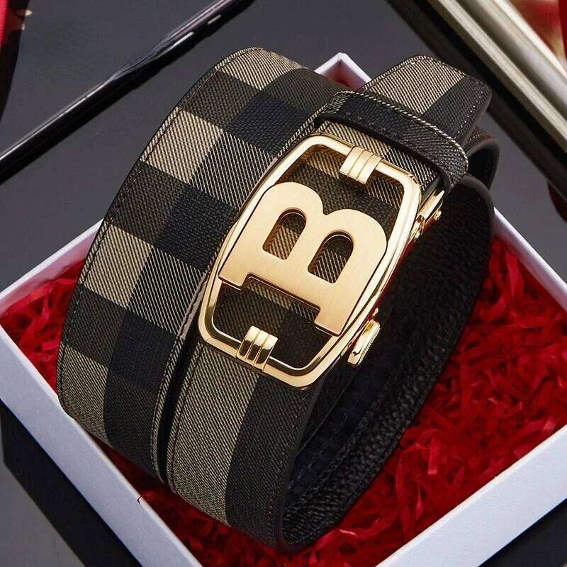 New Wide 34mm Luxury Vintage Designer B Buckle Men High Quality Women Genuine Real Leather Dress Strap Male Belt for Jeans 26H0227