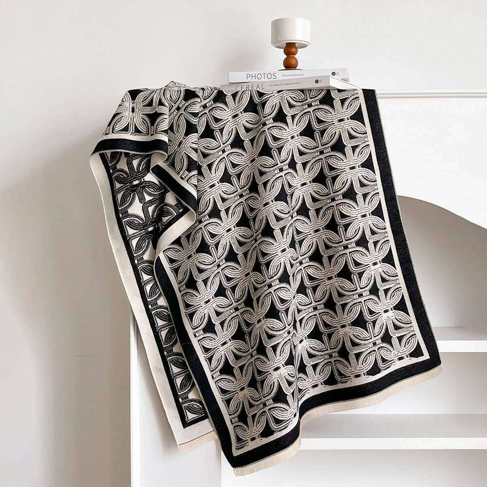 Women's Winter Warm Cashmere Scarf Luxury Pashmina Thick Shawl Wrap Neckerchief Fashionable Bufanda Echarpe Poncho 2025 Z260226