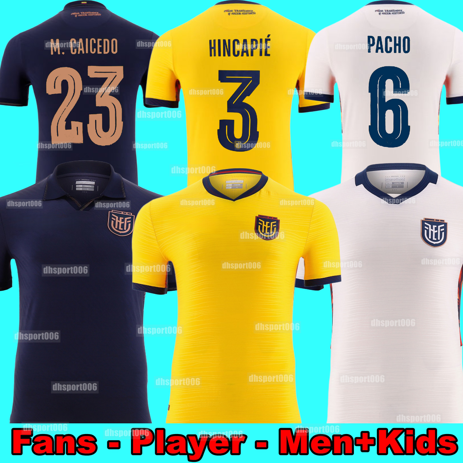 Ecuador 2026 World Cup Home Away Third Soccer Jerseys national team PACHO ESTUPINAN HINCAPIE CAICEDO VITE VALENCIA ORDONEZ PLATA PAEZ CAMPANA football shirt