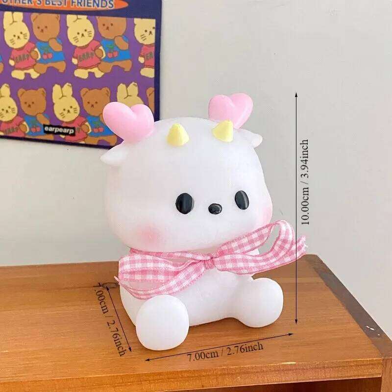 1PC Pink LED Cartoon Dragon Night Lamp ,Bedroom Bedside Light For Kids Friend Holiday Gifts Z260227