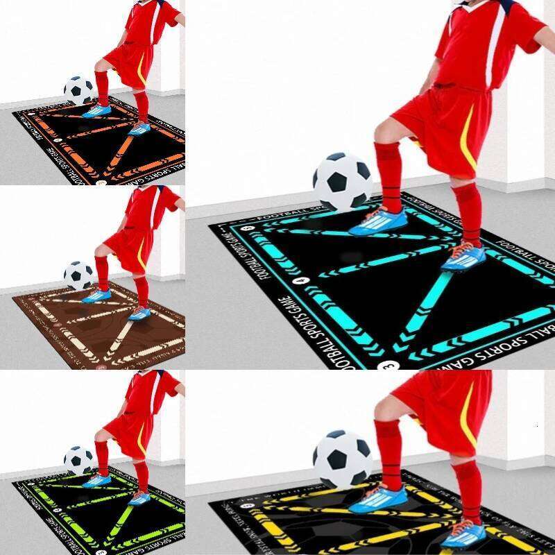 Soccer Training Mat Multi Color Line Markings All Sports Games Football Practice Pad for Indoor Outdoor Use H260226