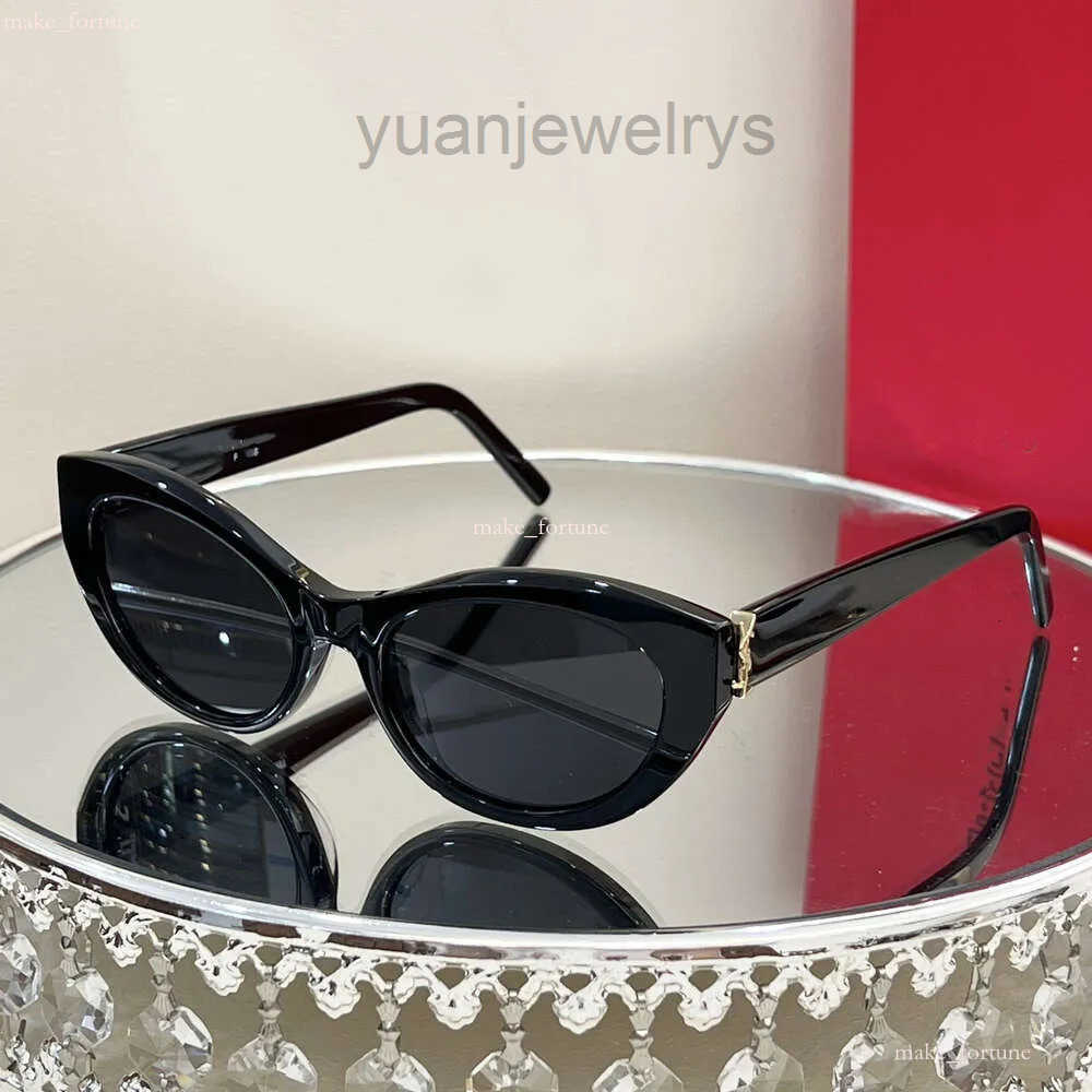 Sunglasses Yslly Sunglasses Designer Sunglasses Womens Fashion Lunette De Soleil Luxe Classic Cat Eye Sun Glasses Plank Frame Sainty Laurenty 69F