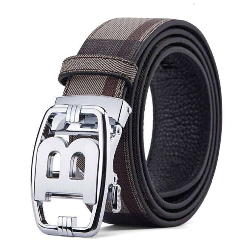 New Wide 34mm Luxury Vintage Designer B Buckle Men High Quality Women Genuine Real Leather Dress Strap Male Belt for Jeans 26H0227