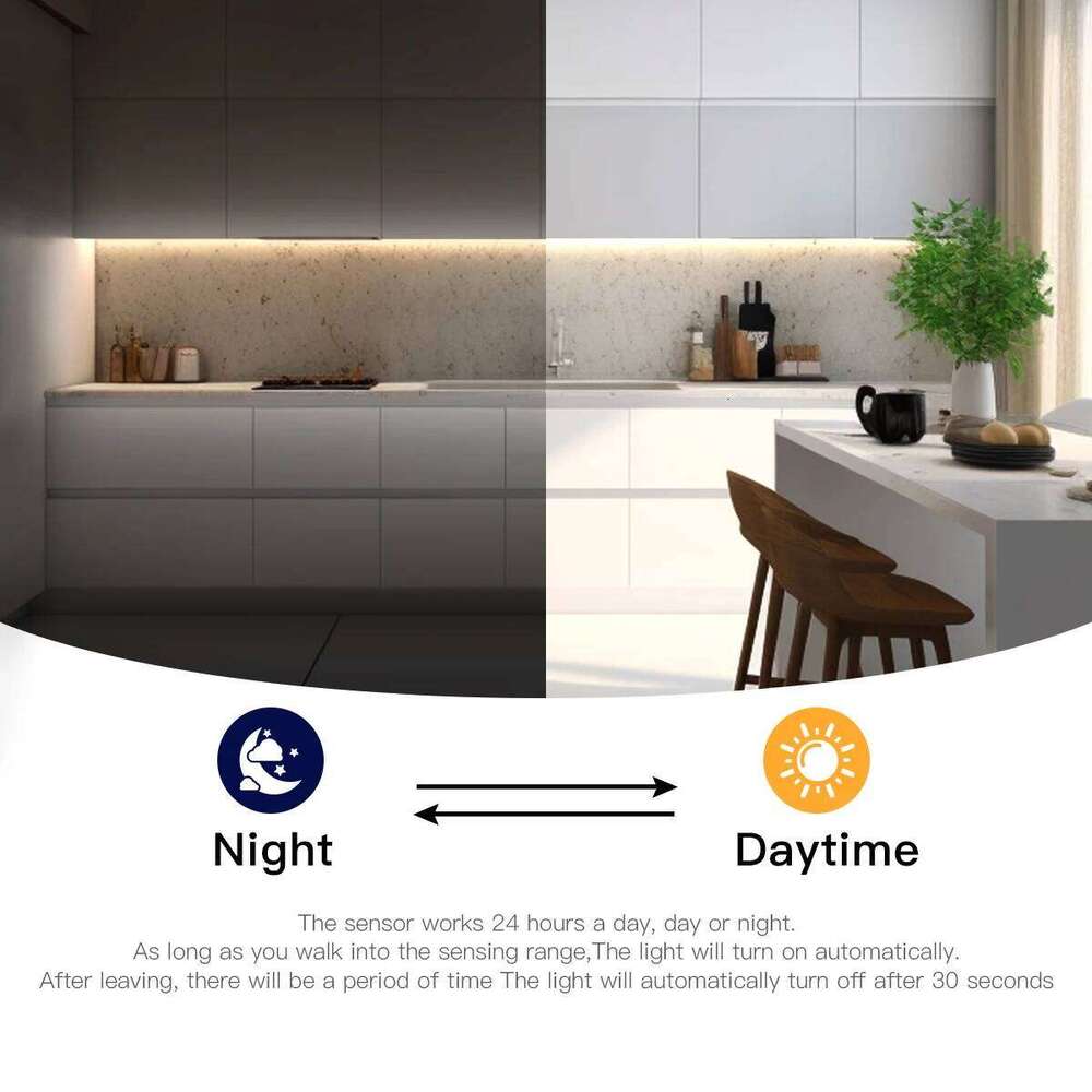 5V Motion Sensor LED Light COB Led Strip USB Powered Penetrate Wooden Switch Lights Room Decor Human Body Induction Lamp Z260226