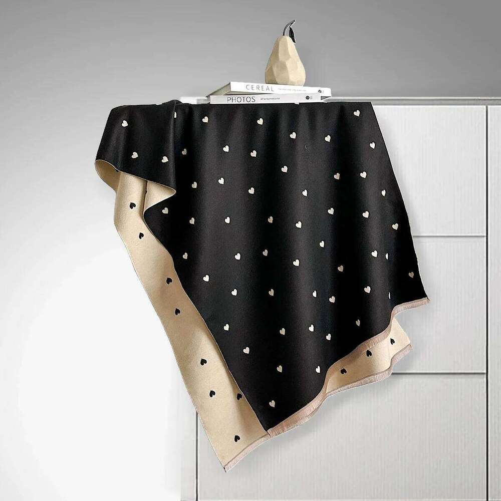 Autumn Winter New Elegant Flowers Design Imitation Cashmere Soft Warm Versatile Shawl Coldproof Windproof Blanket Scarf Z260226