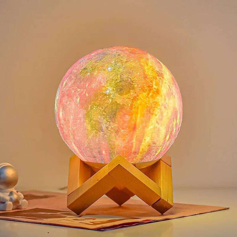 Nordic Desk Bedroom Sleep Atmosphere Bedside Glass Night Star Moon Lamp, Planet Lamp Gift Idea Z260227