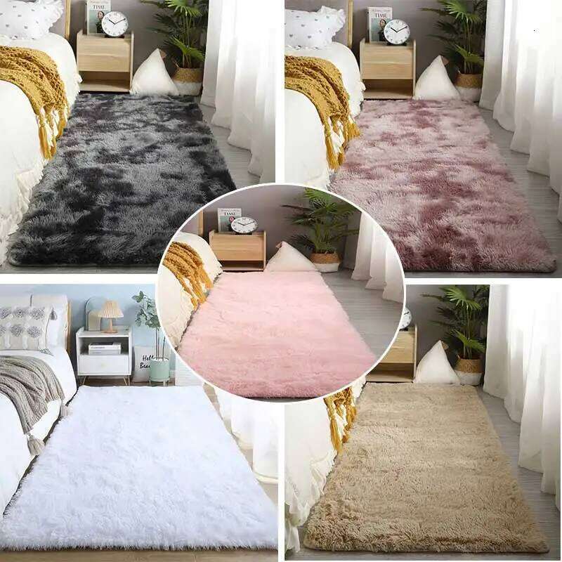 Plush Area Bedroom Super Soft Foot Bedside Mat Fuzzy Children Carpet Prayer Rugs Living Rug Room Decoration H260226