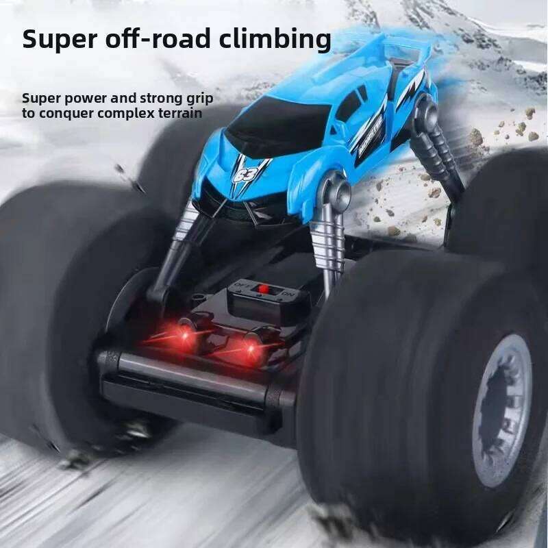 RC Kids Boys Remote Control Stunt Truck Sponge Wheel Off-Road Car Children Gift Rotate Radio-controlled Off-road Vehicle H260227
