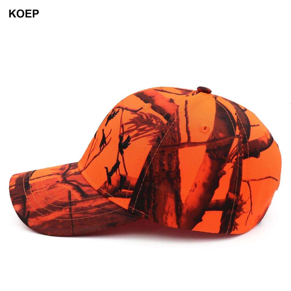 KOEP New Tree Orange Camo Baseball Cap Fishing Caps Men Outdoor Hunting Camouflage Jungle Hat Wild Duck Embroidery Z260226