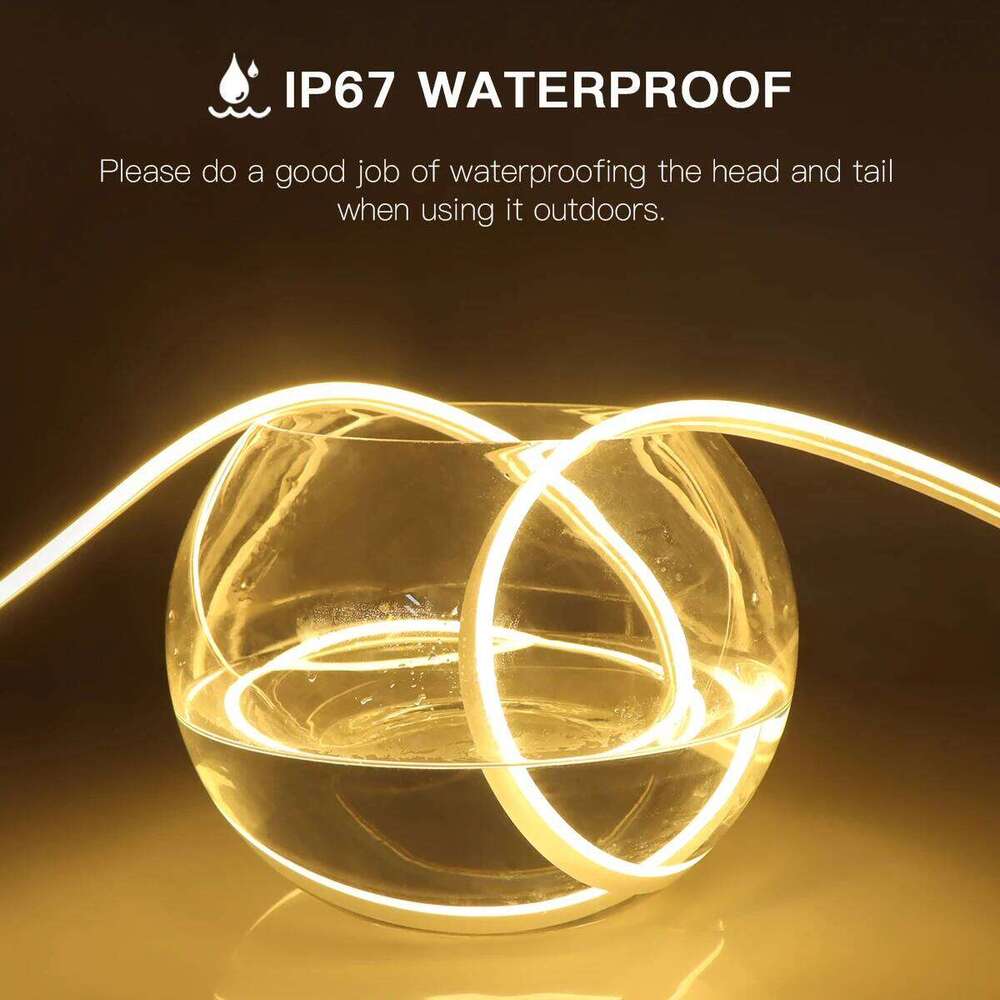 LED Bedroom Study Room Led lights Strip Neon Light Silica Gel with Penetrating Touch Switch Dimmable 2m 3m 5m 10m Z260226