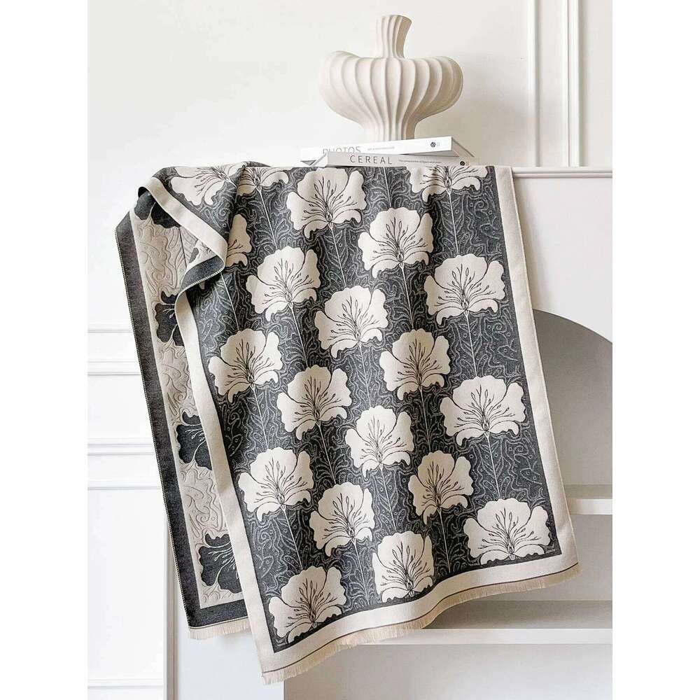 Luxury Winter Faux Cashmere Wraps for Women Warm Scarf Pashmina Shawl Blanket Travel Poncho Stoles Z260226