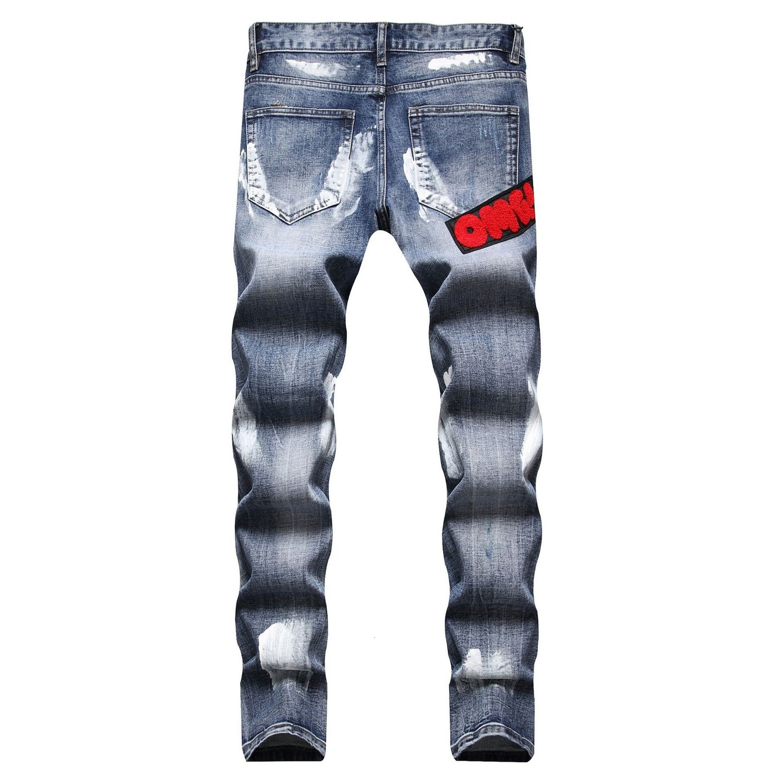 Y2K Gothic Embroidered Jeans Man Clothing Harajuku Casual Vintage Baggy Denim High Waist Wide Leg Trendy Patched Streetwear250911