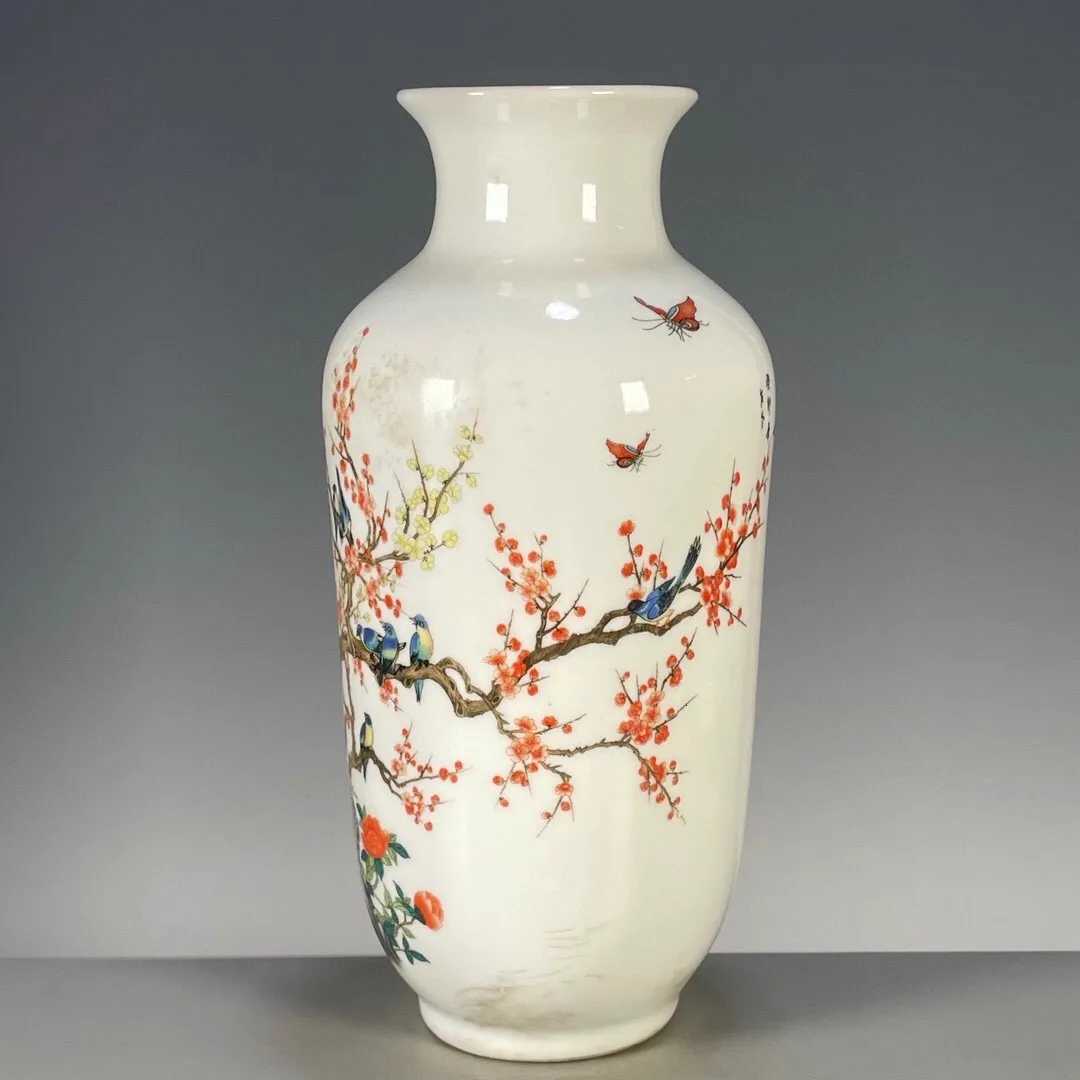 Jingdezhen Ceramic Vase Chinese Home Decor for Living Room & Foyer Flower ArrangementT260227