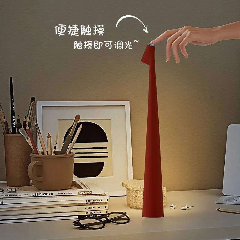 Design light luxury reading charging desktop atmosphere lamp bedroom bedside desk decoration Z260227