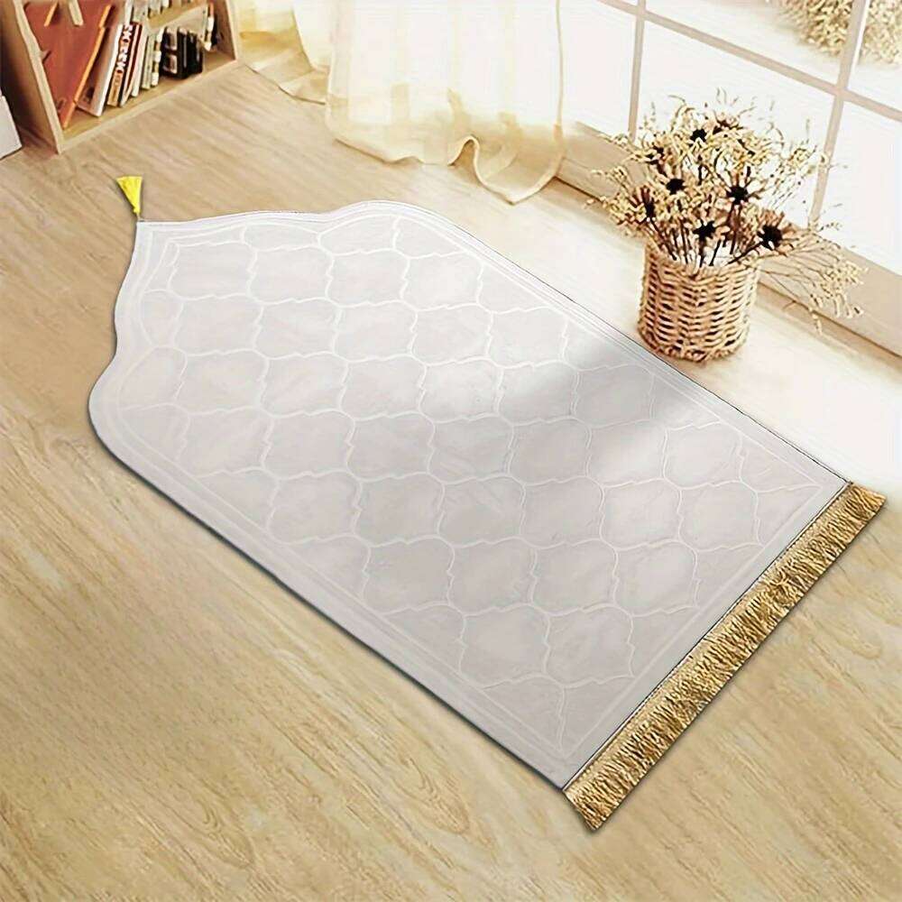 Thickened Printed Plush With Tassel Flannel Irregular Prayer Mat H260227 - view 7