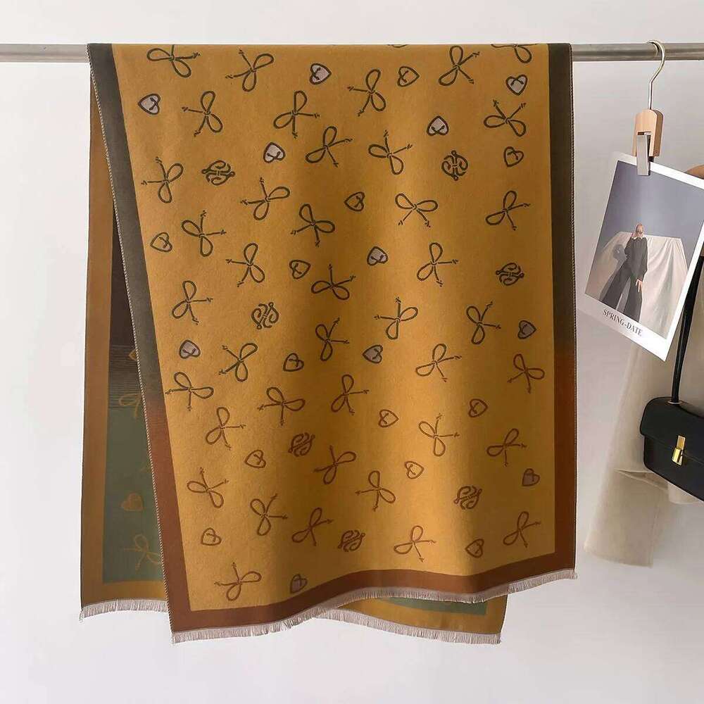 Warm Cashmere Soft Scarf Women Shawl Bow Tie New Wraps Luxury Thick Blanket Winter Bufanda Pashmina Female Travel Stoles Z260226