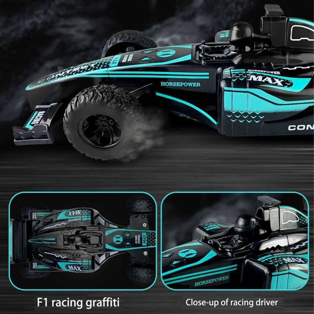 4 Channels 2.4GHz Remote Control Race with 4WD System Battery Powered Formula RC Car Adult Kids Festival Gifts for Boys H260227