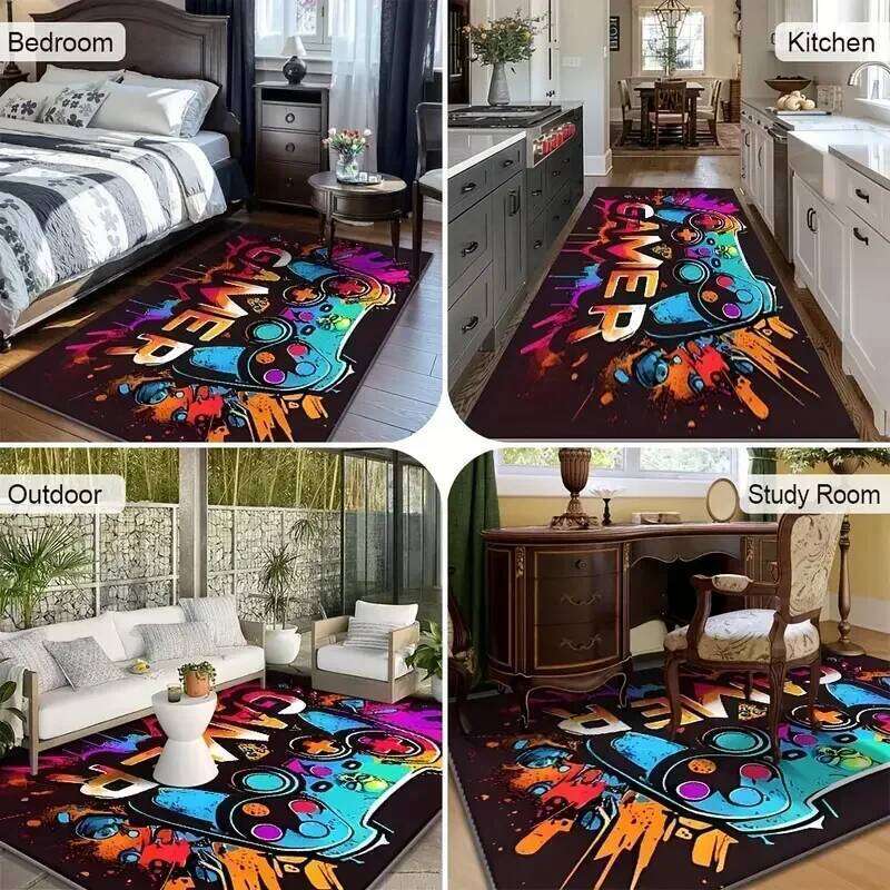 Traditional PersianPattern Carpet DecorationElegant Classic Style Blue and White Geometric Flower LivingRoom Floor Mat H260227 - view 7