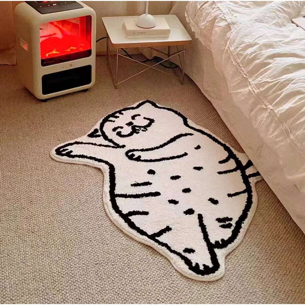 VIKAMA Sleepy House Cute Cream Style Cat Bedroom Side Rug Children's High-Quality Fleece Soft Carpet Home Decoration H260227 - view 3