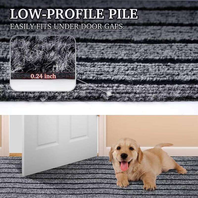 Striped Carpet Solid Color Anti Slip and Waterproof, Easy To Clean, Suitable for Hallway Entrances, Kitchens, Laundry Rooms H260226